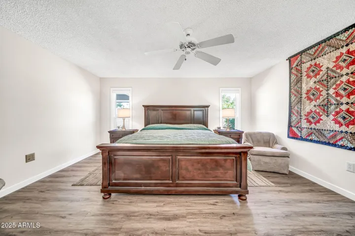 The master bedroom