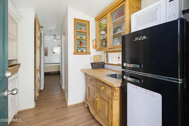 Kitchenette in the tiny house.