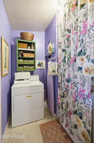 Laundry room & storage.