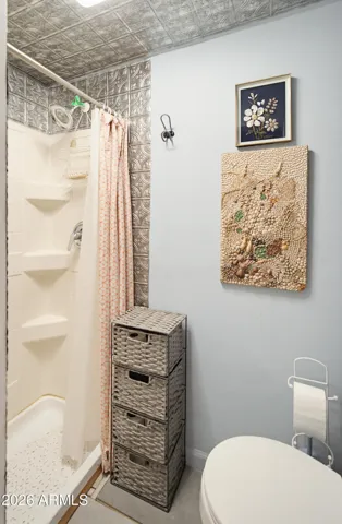Bathroom in the “Tiny Home”.