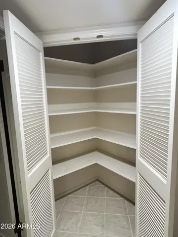 Spacious pantry