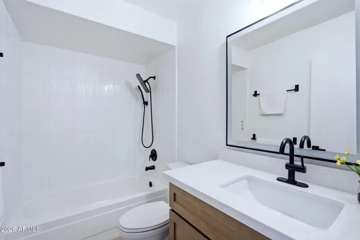 2nd bathroom all new vanity, lighted mirror, plumbing fixtures, toilet