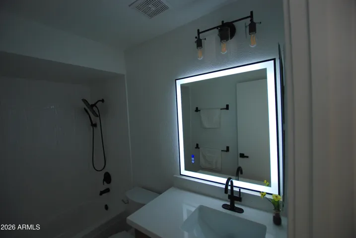 lighted bathroom mirror - same in both bathrooms