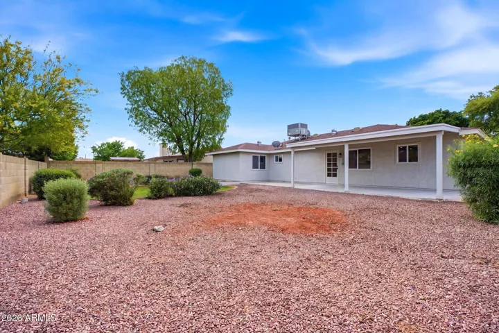 Large backyard
