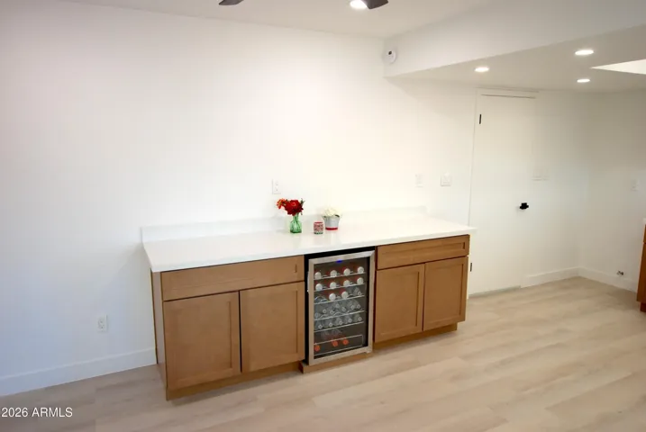 Beverage Frig - lots of cabinet storage
