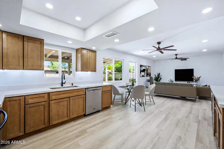 Virtual Staging -TV, couches, & kitchen table