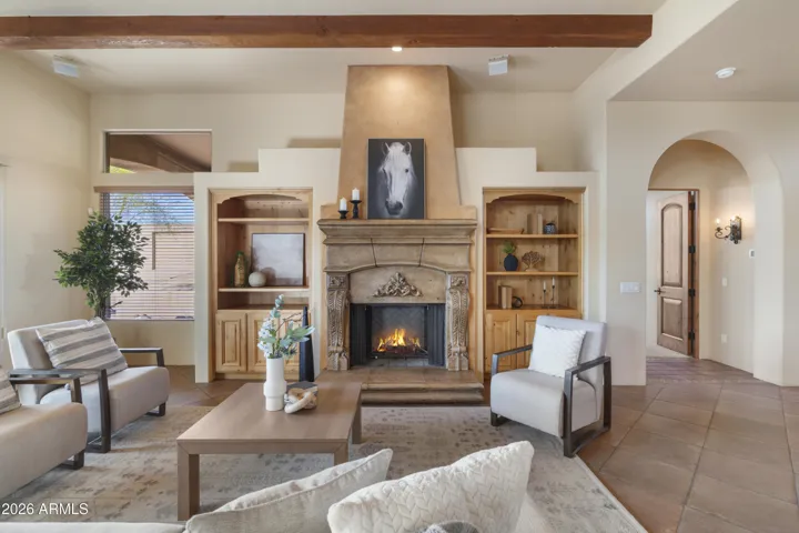 With statement fireplace