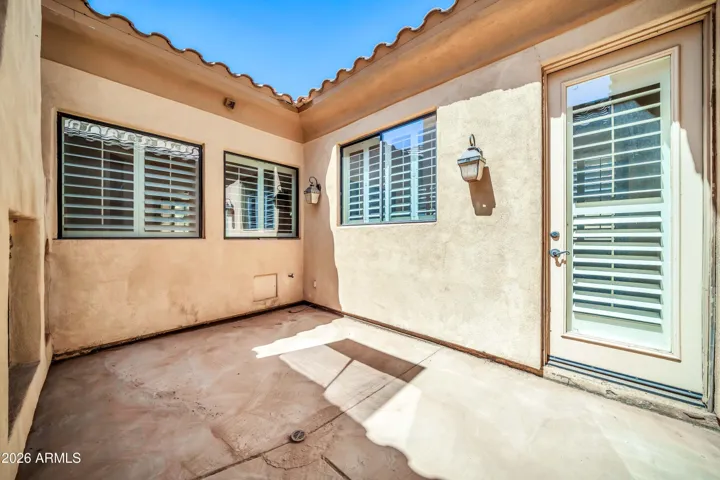 Private Primary bedroom courtyard