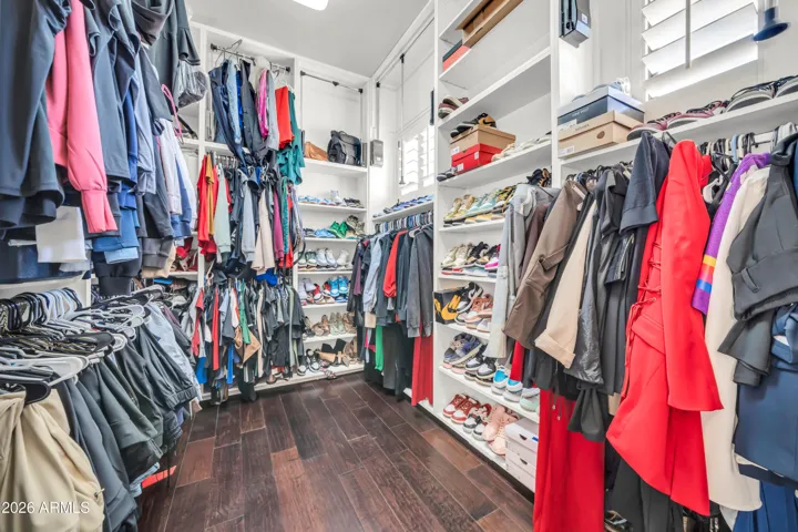 Primary closet