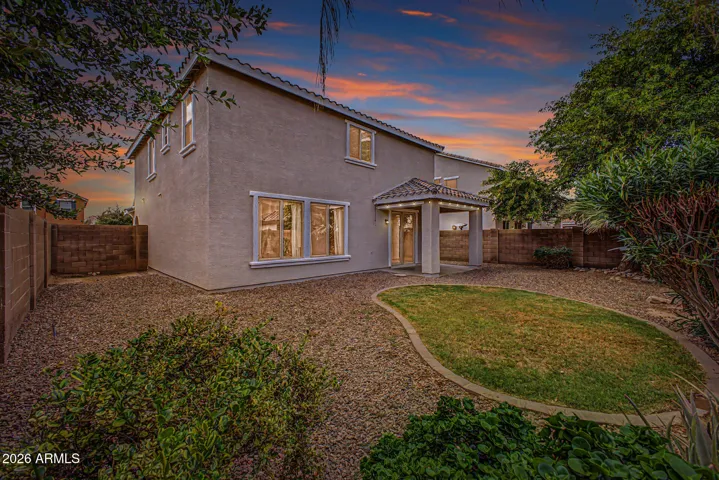Backyard twilight