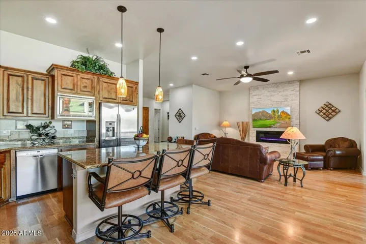 Kitchen toward Family Room
