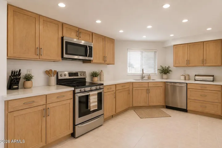 Artist rendering of remodeled kitchen