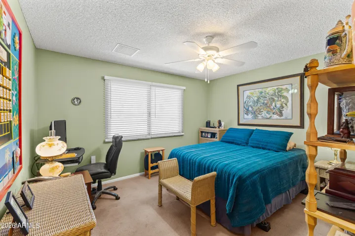 Good size guest bedroom.