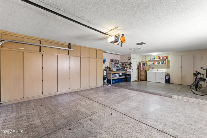 Plenty of built-in storage cabinets.