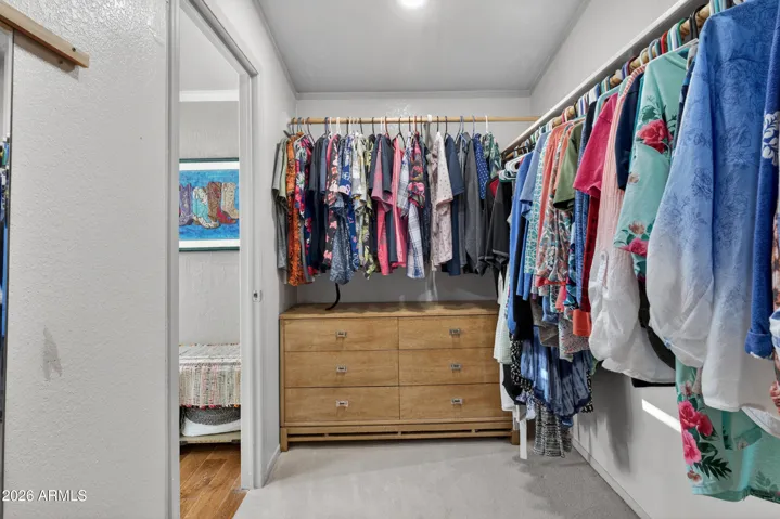 Spacious Walk In Closet