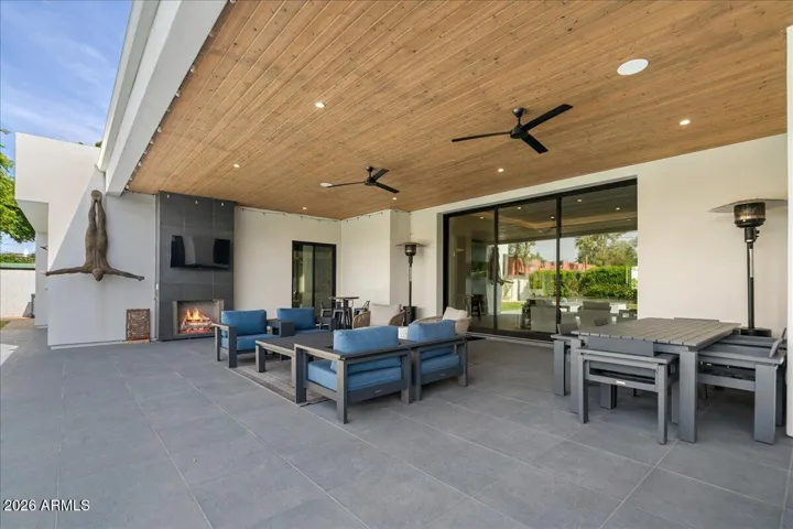 Outdoor living space.