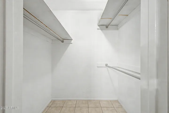 Secondary walk in closet