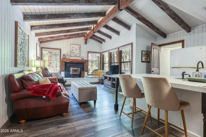 Downstairs living dining are