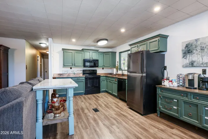 kitchen in upstairs area