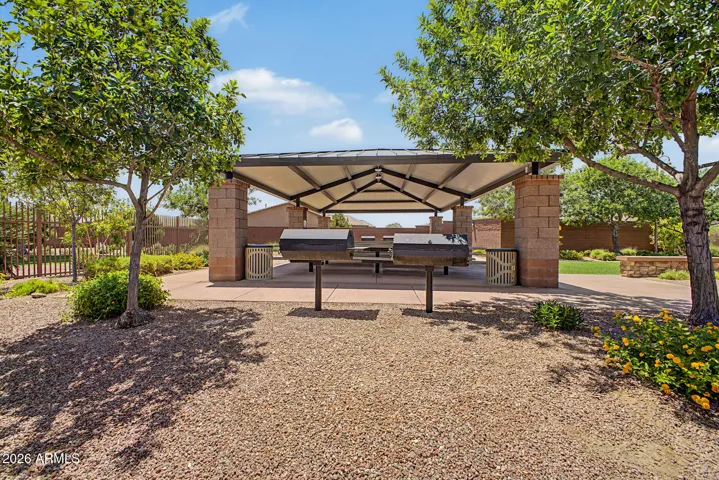 BBQ area adjacent to community pool.