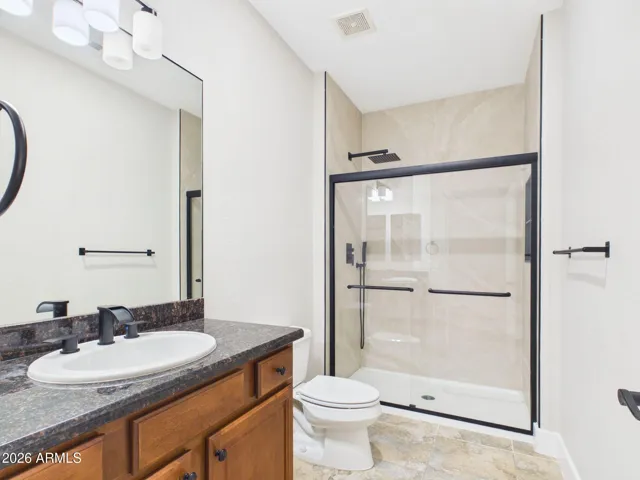 Updated and Upgraded guest bathroom with brand new shower