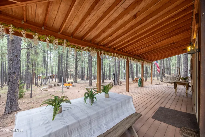 Large Covered Trex Deck