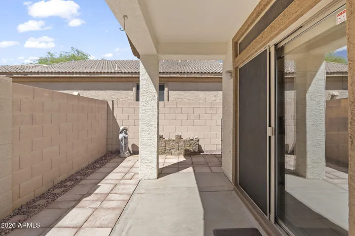 Cement pavers keep the maintenance in check, no weekends spent doing yard work