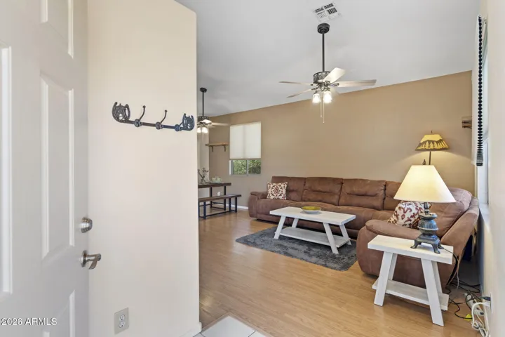 Spacious living room dining room combo