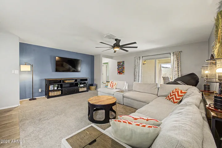 Bright and Spacious interior featuring stylish two-tone paint throughout.