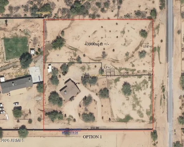 Lot Split!! Option 1 has the jog that keeps all the improvements on the one lot and assures a minimum40' building setback for the house. Surveyor bid in hand for Boundary and Topo $1950