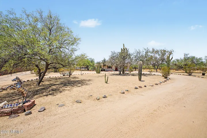 Circular driveway from East