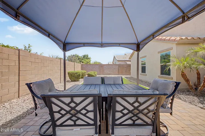 Relax under your the gazebo