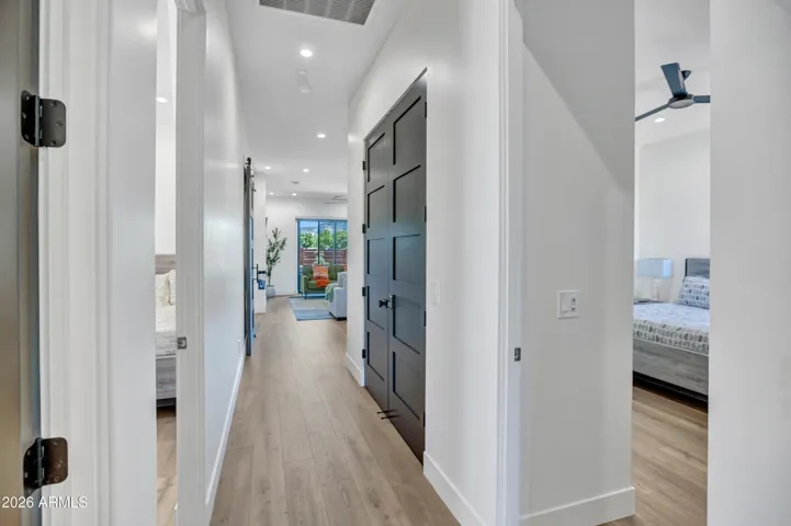 Hallway to Bedroom(s) area