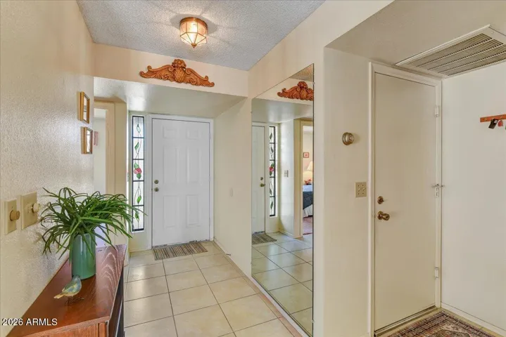 An inviting entry foyer