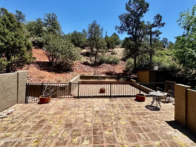 Large back patio
