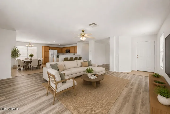 Ai staging. Roomy, open floor plan. Light vibe.