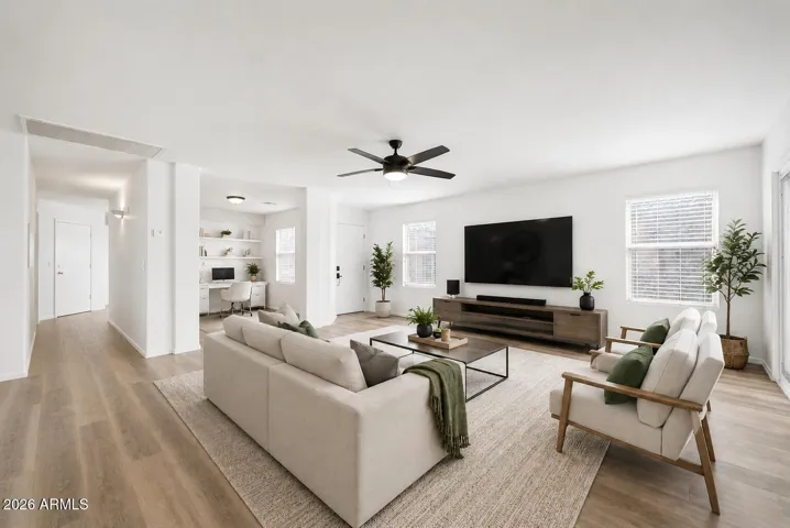 Ai staging. Roomy, open floor plan. Light vibe.