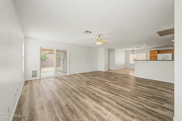 Living Room brand new Vinyl wood plank.