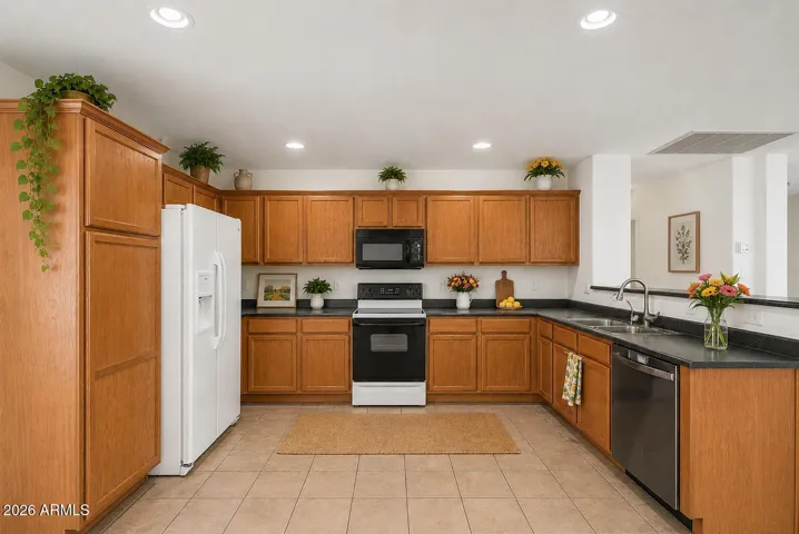Big spacious kitchen. Do you like to look and need a bigger kitchen?