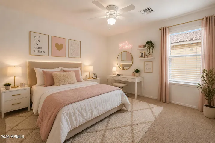 Ai staging. Girl's room.
