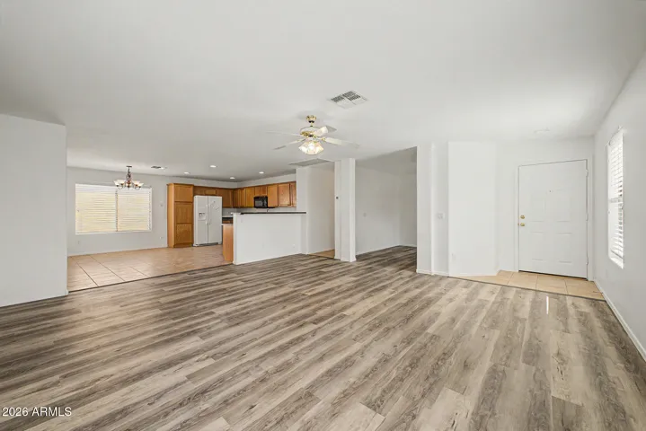 Living Room brand new Vinyl wood plank.