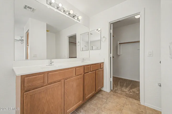 His and hers Master Sink