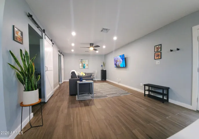 The casita is a bonus! 1000 square feet, 2 bedroom, 1 bathroom, great room and kitchenette!