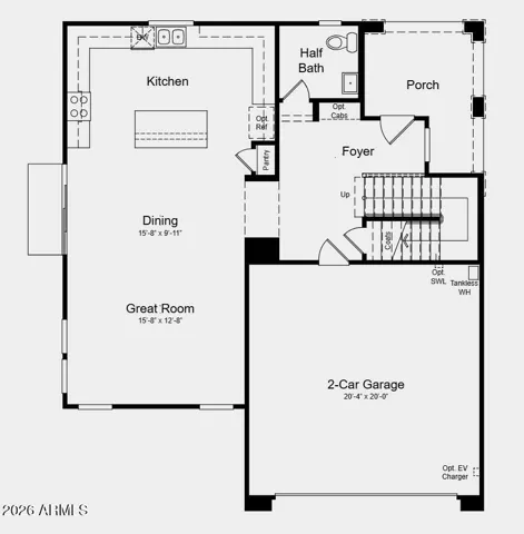 Additional Highlights Include: gas stainless steel free-standing range, 36" cabinets with crown molding, quartz countertop, and tile downstairs.