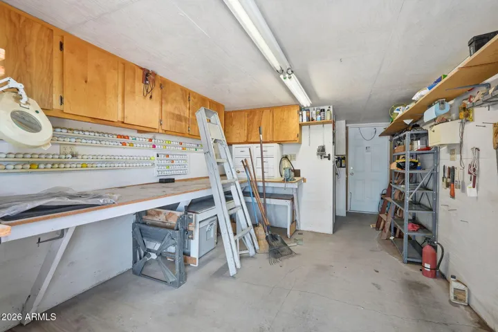 Inside Golf Cart Garage