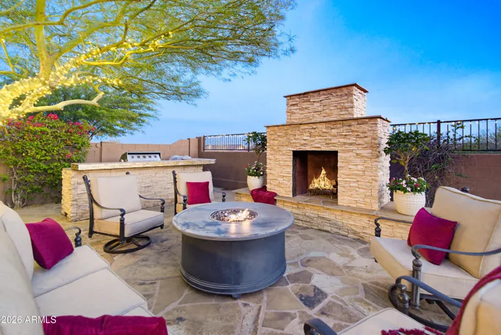 Wood Burning Fireplace Plus a Built-In BBQ