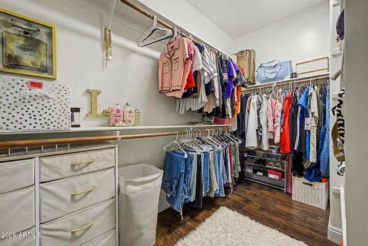 Primary closet