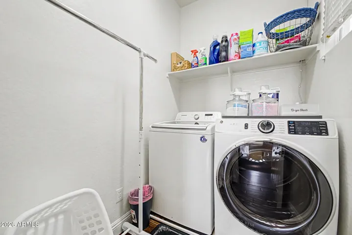 Upstairs laundry; Network rack included (not shown)