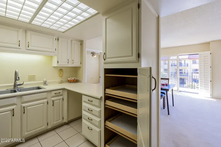 Pull out drawers for maximum storage space.