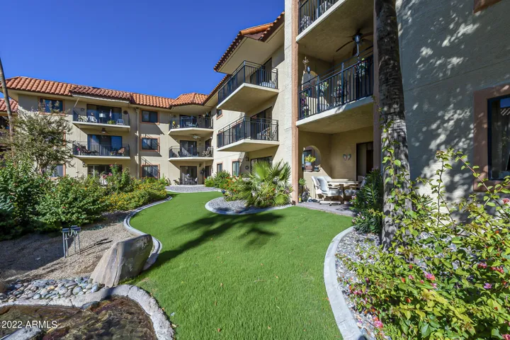 Second floor balcony on the right.